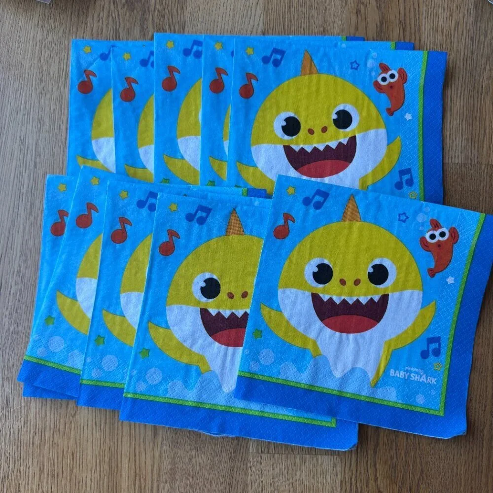 Baby Shark Birthday Party Supplies Lot